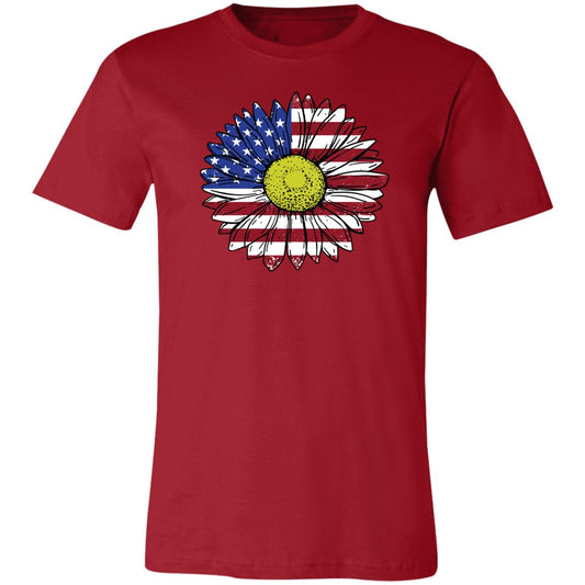 American Flag Sunflower Women's T-Shirt