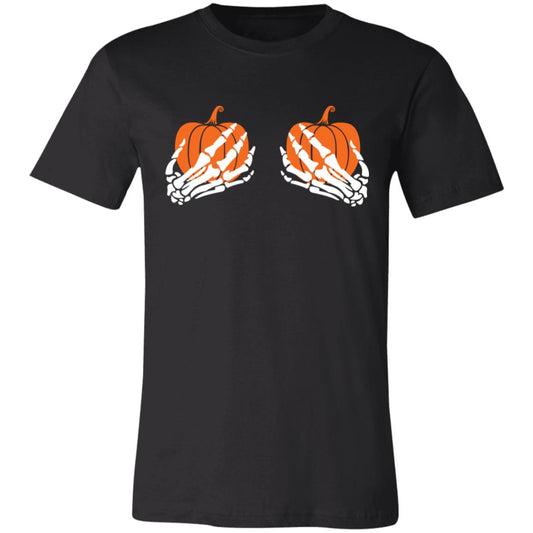 Skeleton Holding Pumpkins T-Shirt