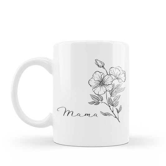 Mama Floral |  11 oz. White Mug