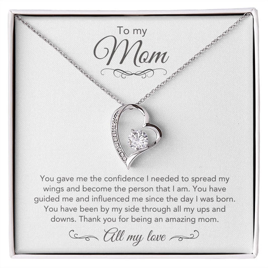 To Mom - All My Love | Forever Love Necklace | White Card